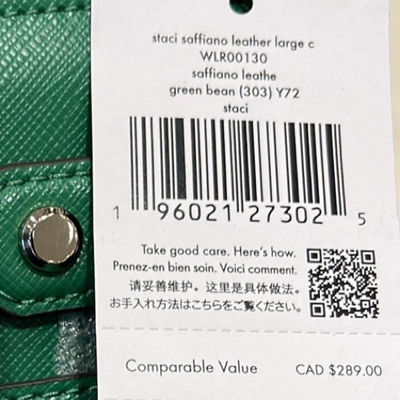 Kate Spade Staci Large Continental Wallet 
Green Bean - Picture 5 of 16